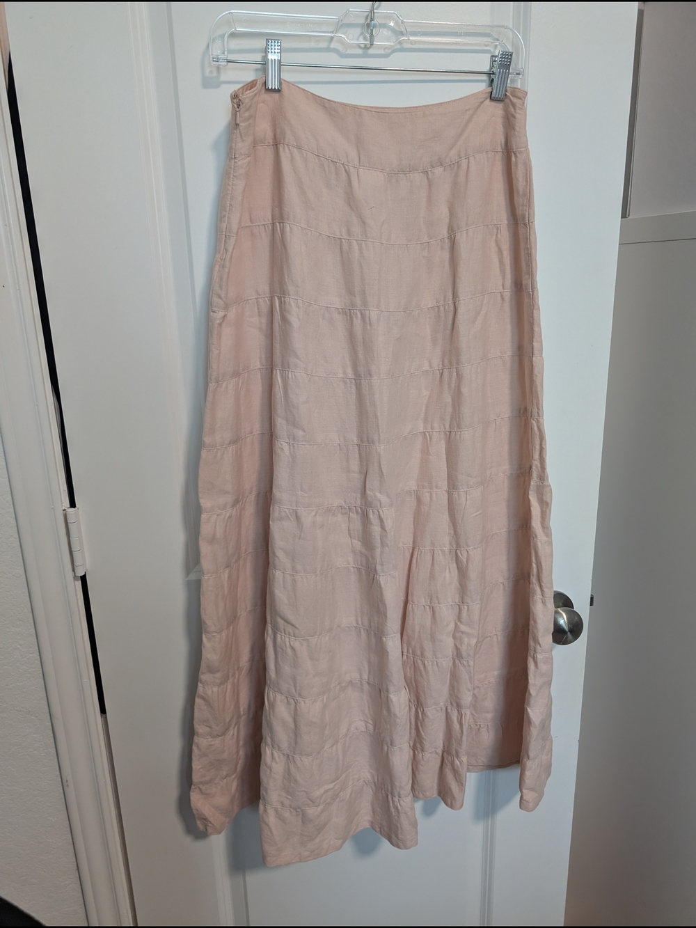 Old Navy Blush Pink Tiered Maxi Skirt